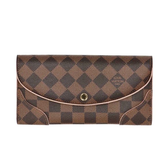 Louis Vuitton Portefeuil Caissa Damier Ebene Wallet Brown - Picture 1 of 7